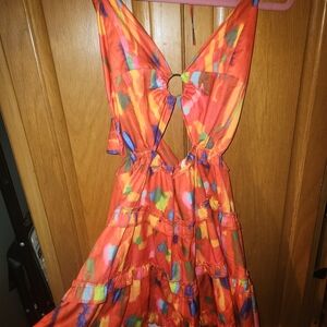 Chic Me Cutout Dress Multicolor L